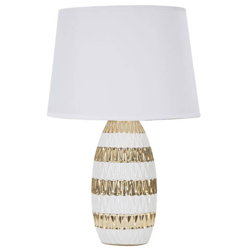 Mauro Ferretti Stolaní lampa v glamour stylu, 33 x 50 cm bílá