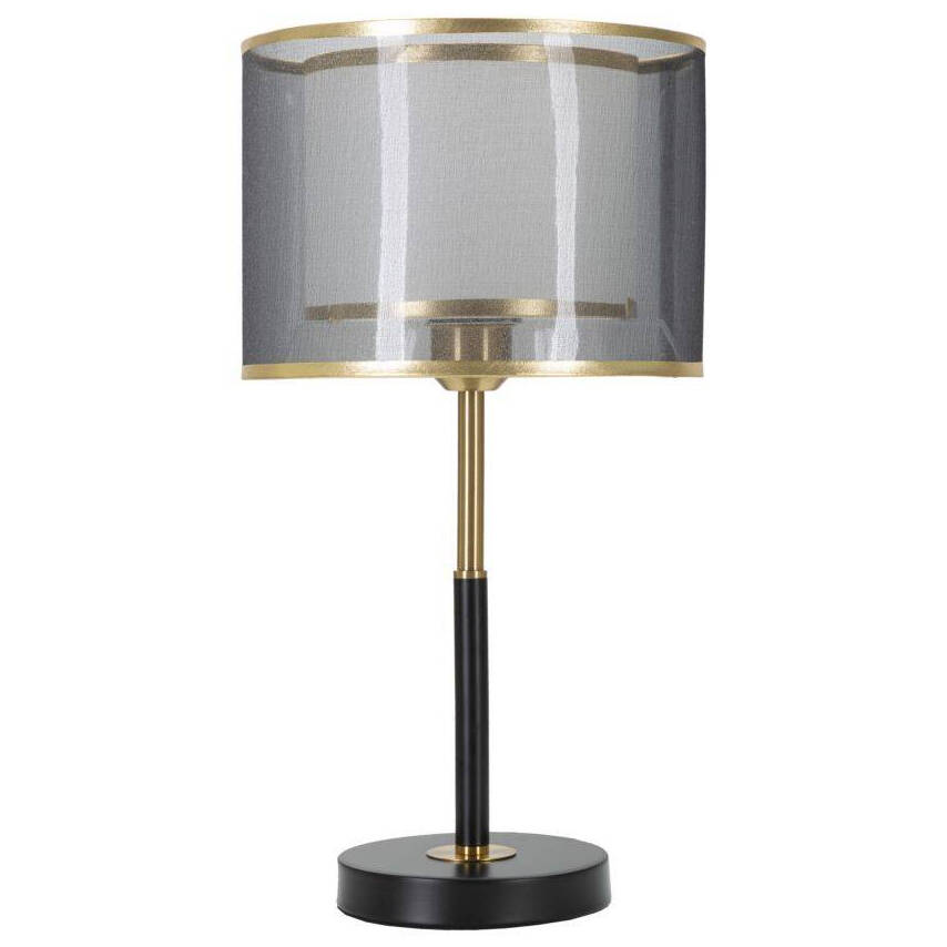 Mauro Ferretti Kovová stolní lampa s dvojitým stínítkem, Ø 25 cm černá