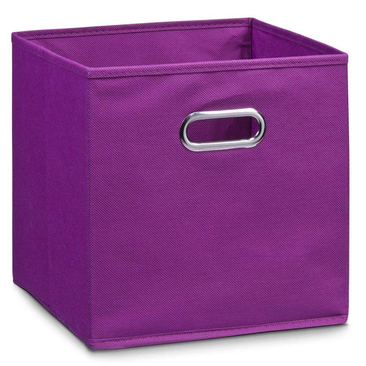 Úložný box, fialový, 32 x 32 x 32 cm, textilní, ZELLER 14115 fialová