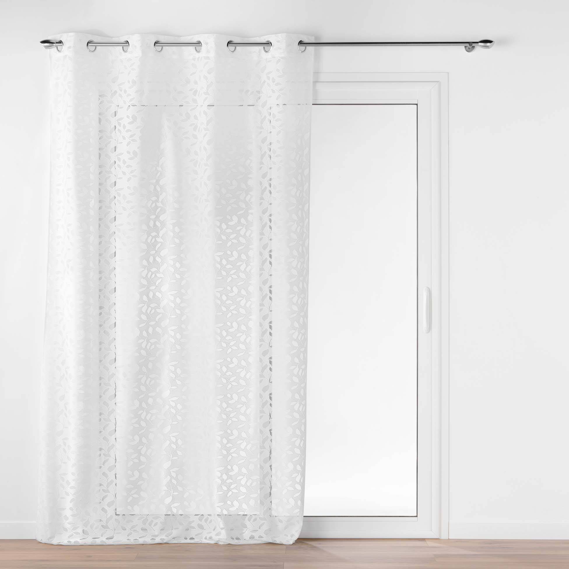 Douceur d'intérieur Záclona s oky MANON, 140 x 240 cm bílá