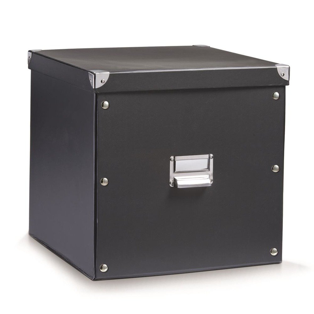 Box pro skladování, 34x33x32 cm, barva černá, ZELLER 17635 černá