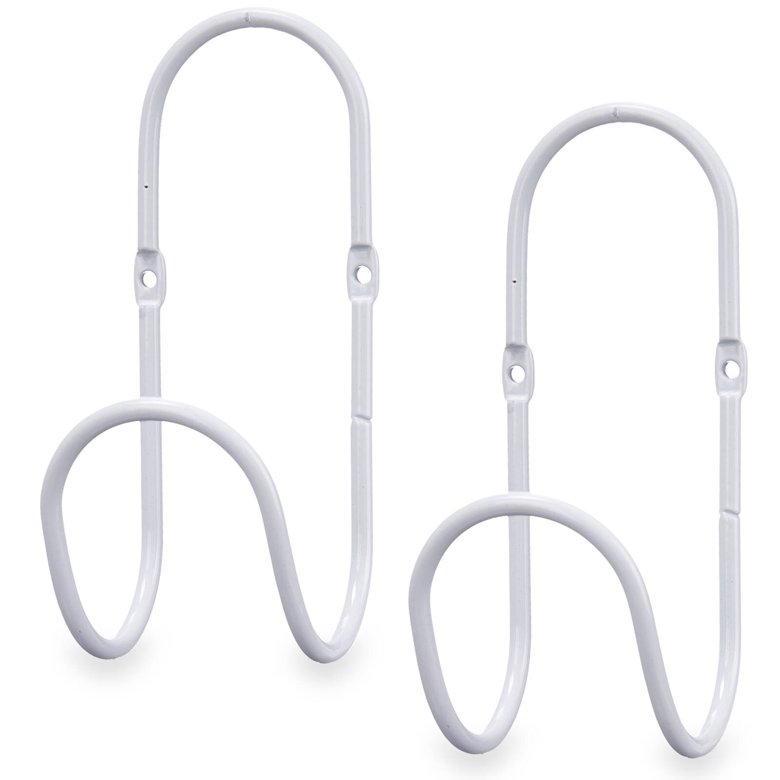 Giftdecor Věšák na ručník, 2 ks, 7 x 6 x 15,5 cm bílá