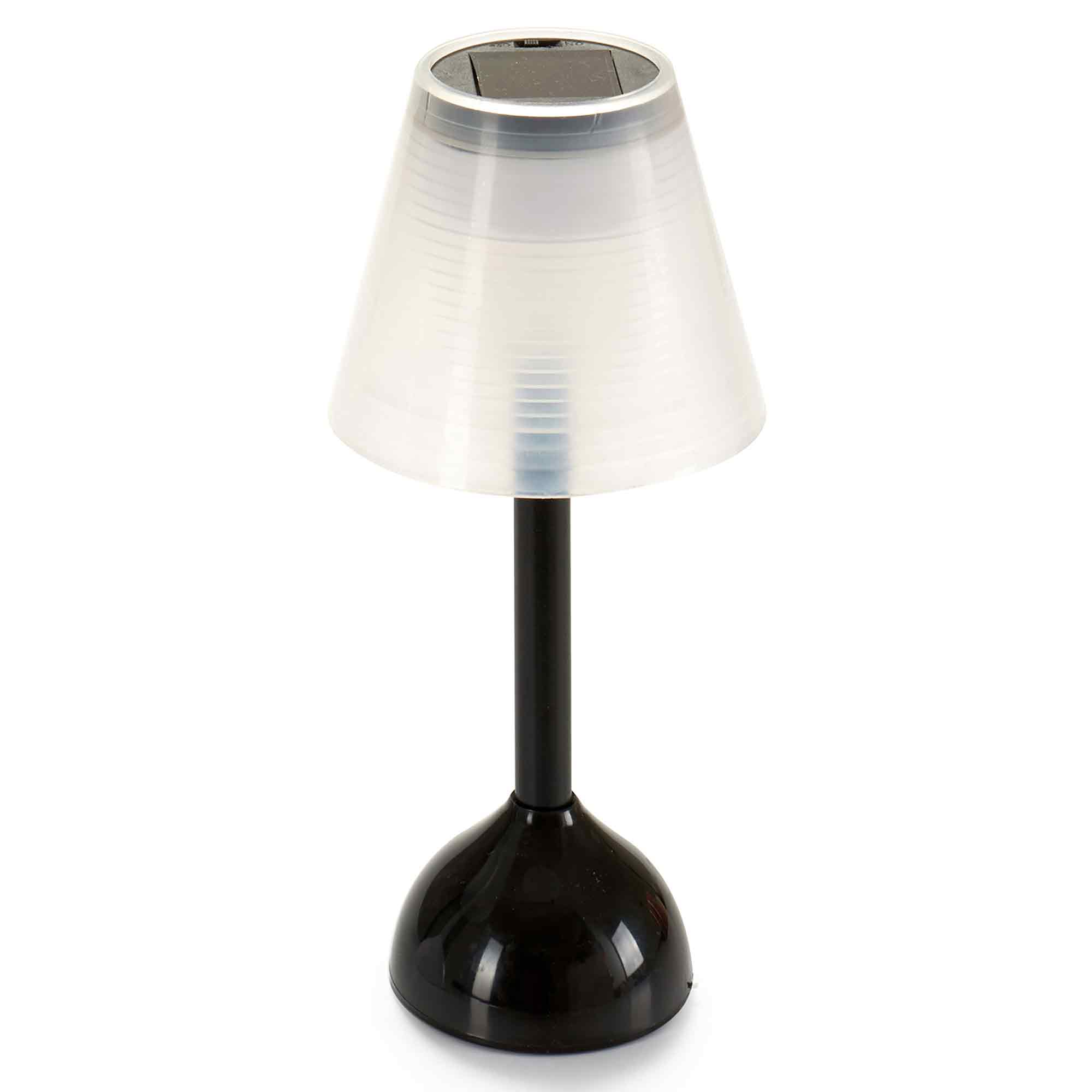 IBERGARDEN Solární zahradní stolní lampa, Ø 9,5 cm černá