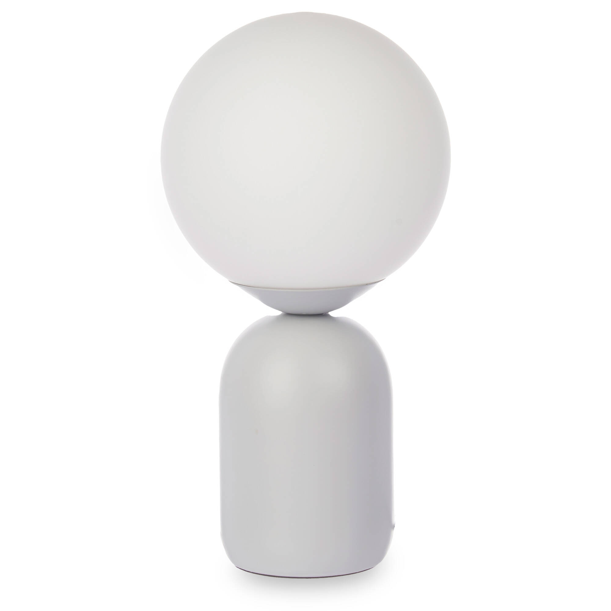 Giftdecor Stolní lampa ve tvaru koule BALL, O 15 cm šedá