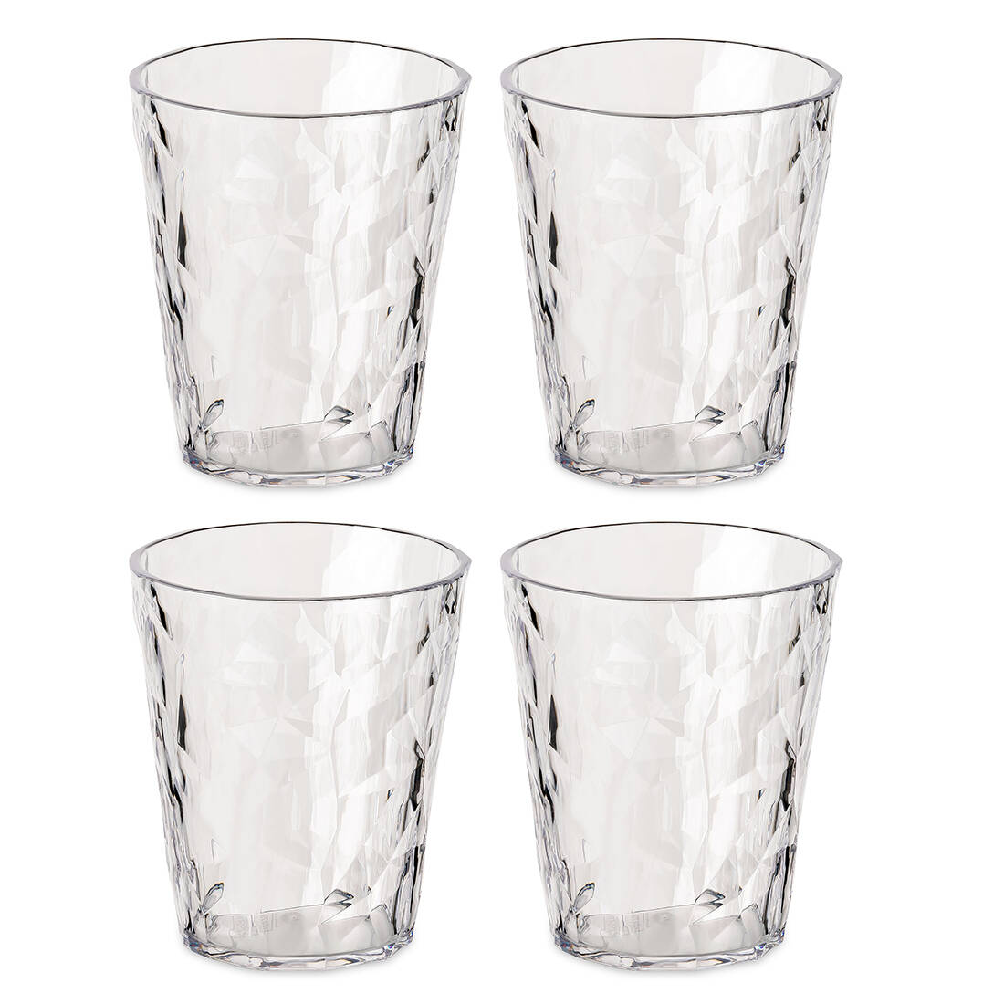 Sada zahradních sklenic CLUB NO,1 superglas, 250 ml, 4 ks, KOZIOL transparentní