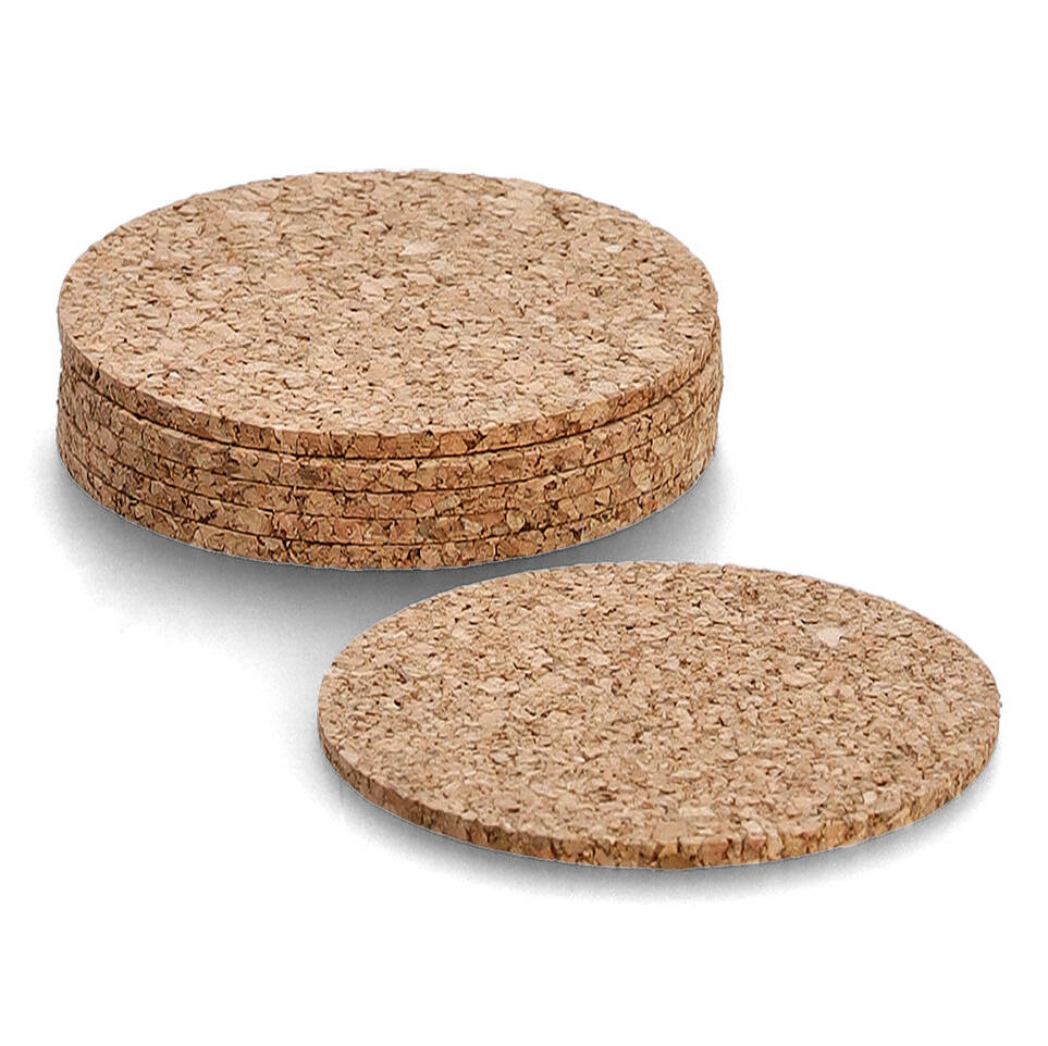 Zeller Korkový podtácek na hrnek, 6 ks, 9,5 hnědá