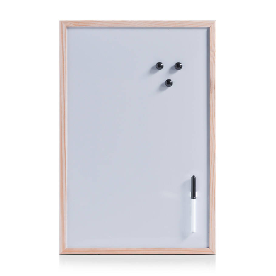 Zeller Bílá magnetická tabule s fixem, 40 x 60 cm bílá