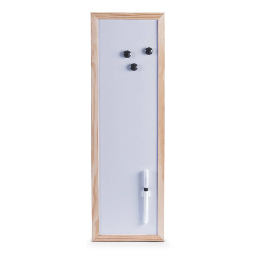Zeller Bílá magnetická tabule s fixem, 20 x 60 cm bílá