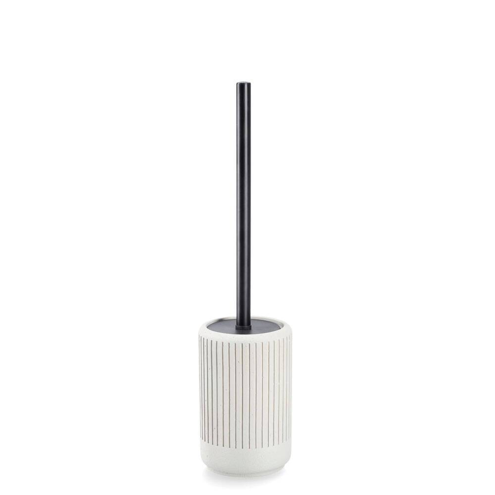 Zeller WC kartáč s nádobou CEMENT, Ø 10,3 cm bílá