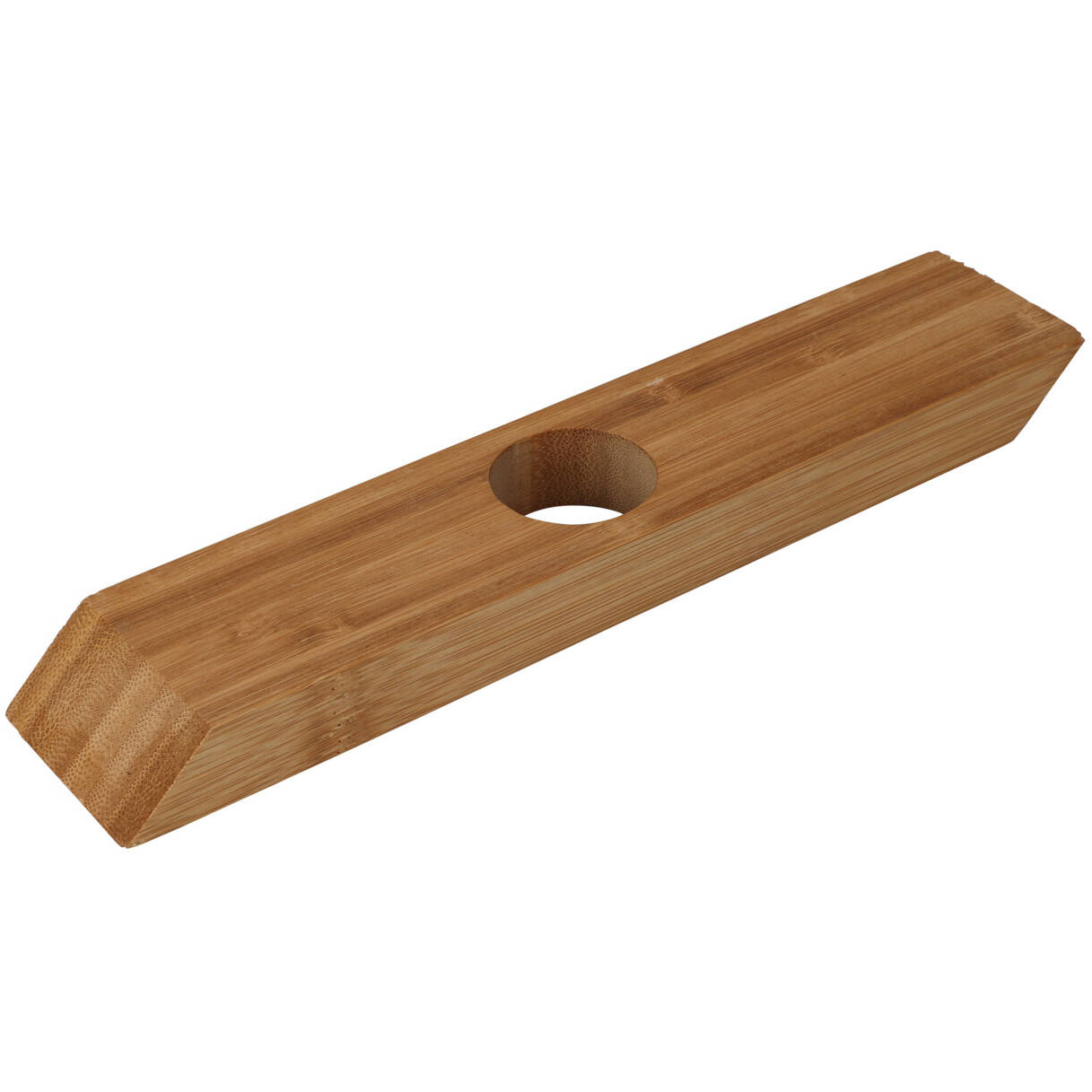 EH Excellent Houseware Dřevěný stojan na víno, na jednu láhev, 25 x 5 x 2 cm hnědá