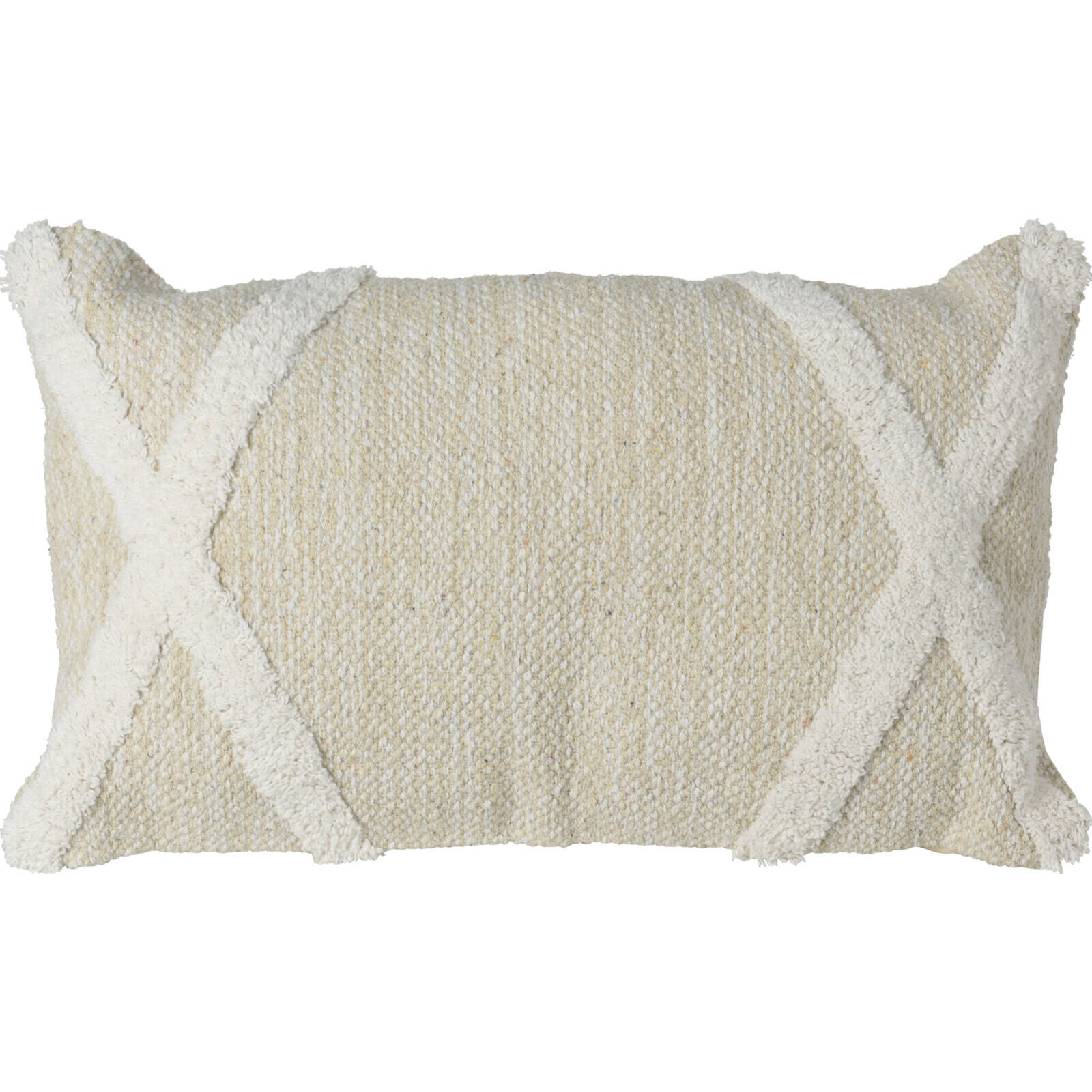Home Styling Collection Dekorační polštář, efekt lnu, 30 x 50 cm béžová