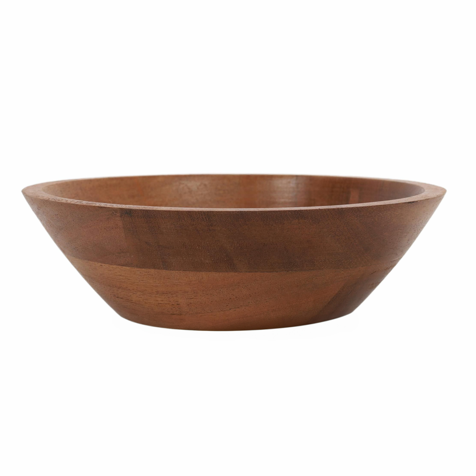 Home Styling Collection Dřevěná miska na salát a ovoce, akácie, Ø 18 cm hnědá