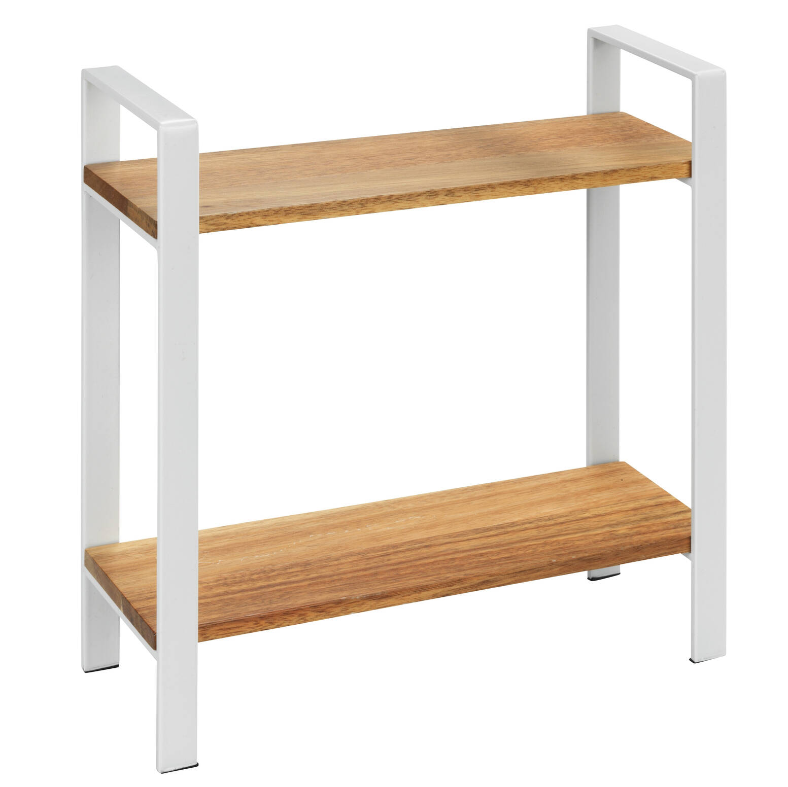 Wenko Dvouúrovňová kuchyňská police na desku LOUISA, akátové dřevo hnědá