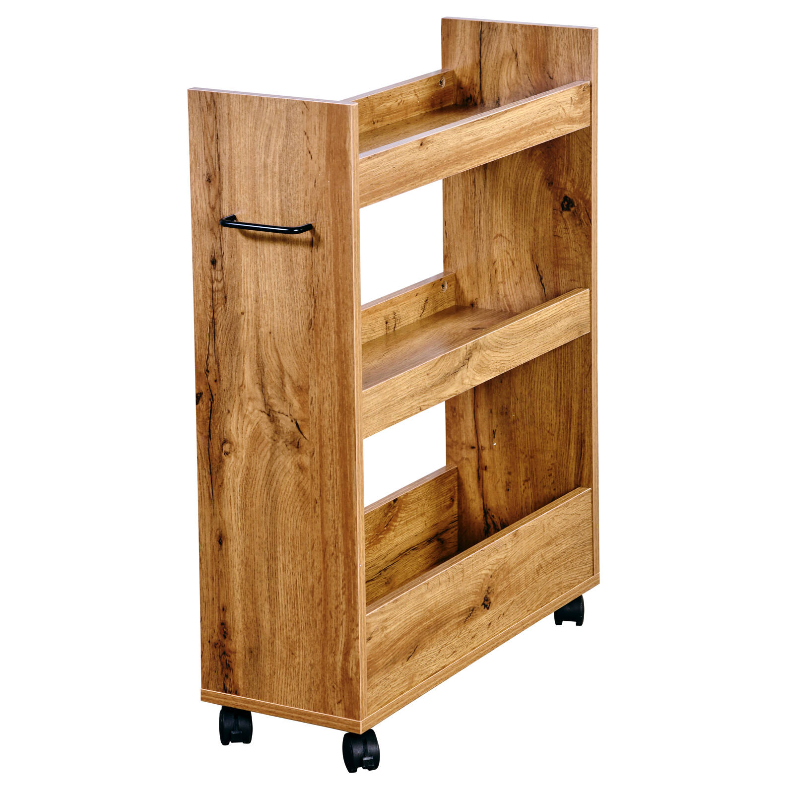 Kesper Úzký Kuchyňský regál, dub sonoma, 22 cm hnědá