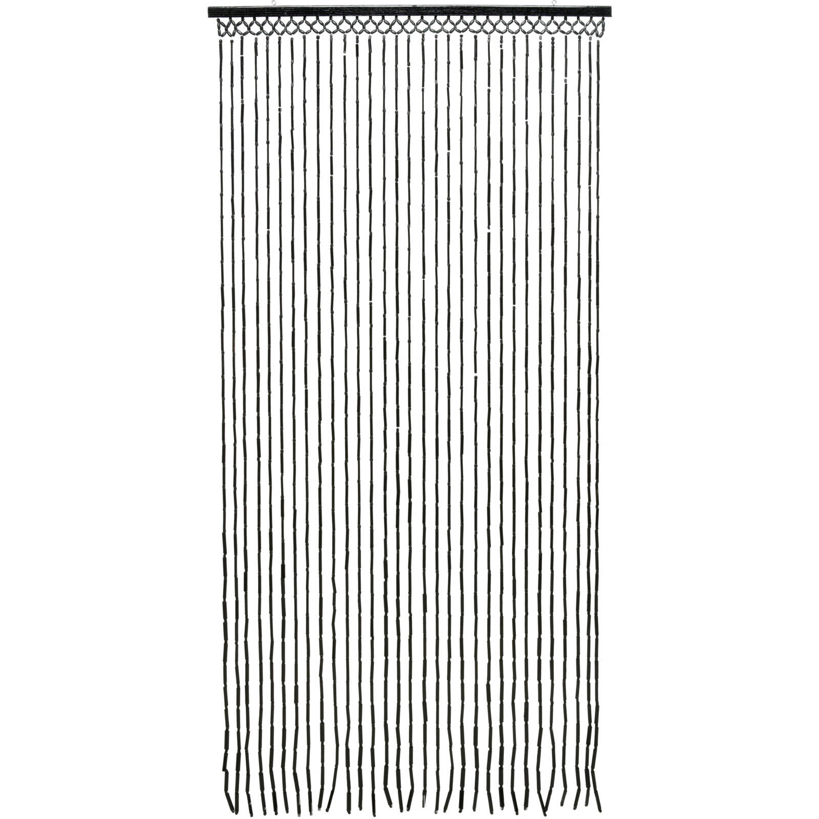 Home Styling Collection Bambusový závěs na dveře, 90 x 180 cm černá