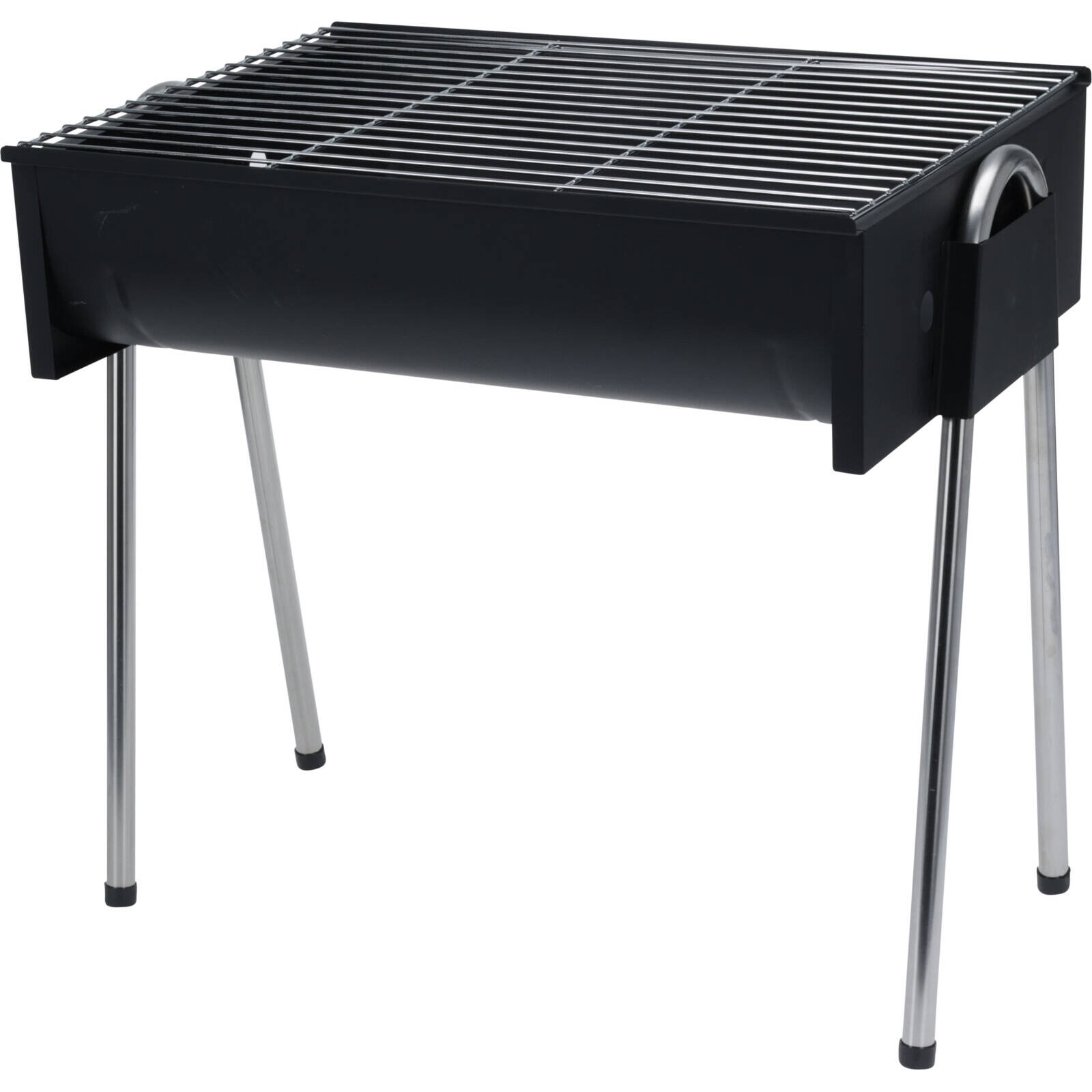 ProGarden Obdélníkový gril na vysokých nohou, 48 cm černá