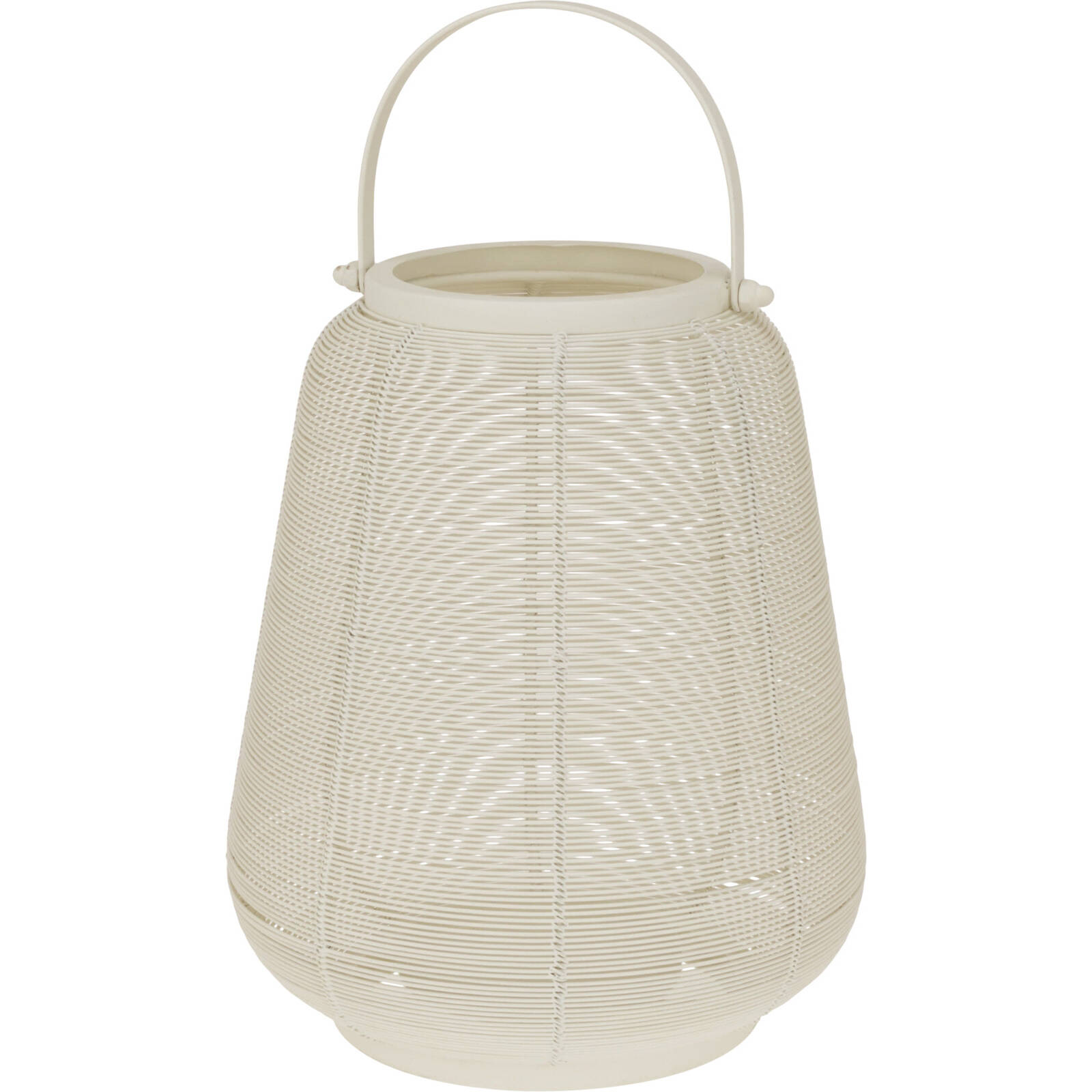 Home Styling Collection Lucerna s kovovým držákem, 16 x 19 cm bílá