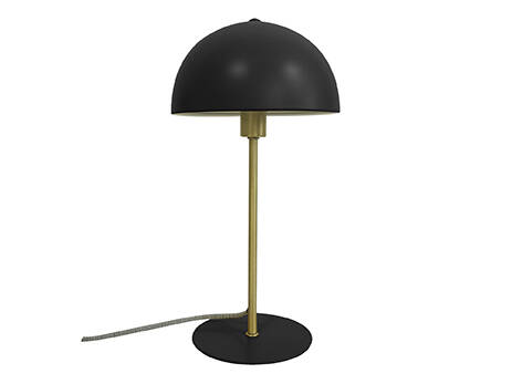 Leitmotiv Stolní lampa ve tvaru houby BONNET, Ø 20 cm černá