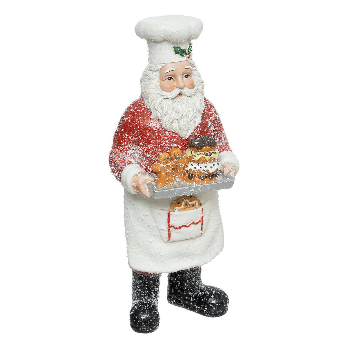 Atmosphera Figurka Santy s táckem a cukroví, 28 cm vícebarevná
