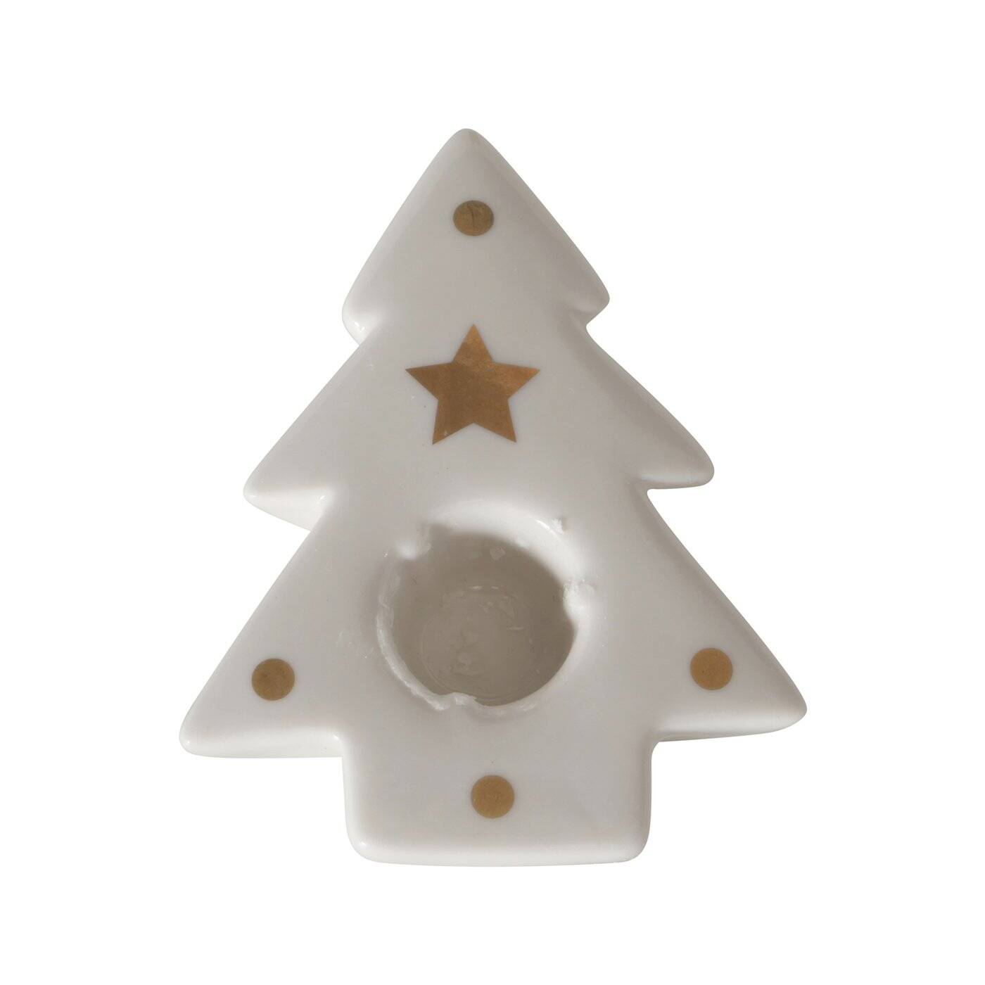 Boltze Home Svícen na tealight ve vánočním tvaru BRYNO bílá