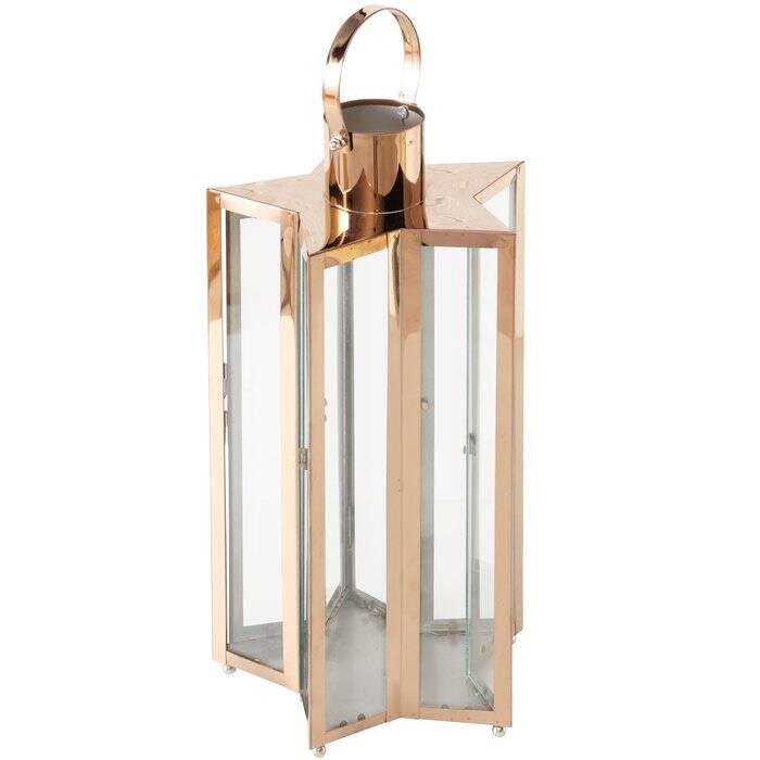 Boltze Home Lucerna ve tvaru hvězdy ESTRELLA, 41,5 cm, rose gold barva růžová