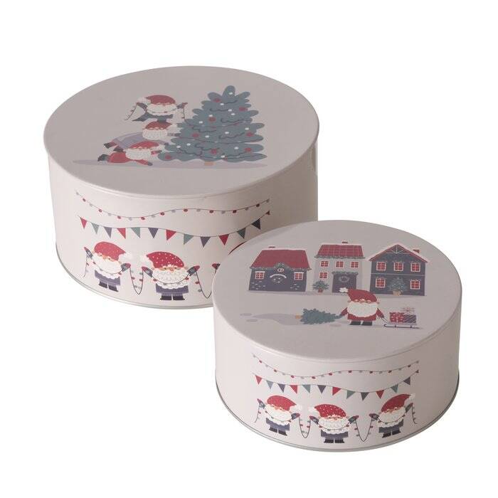 Boltze Home Sada tří skladovacích dóz MONTI, Ø 16-20 cm béžová