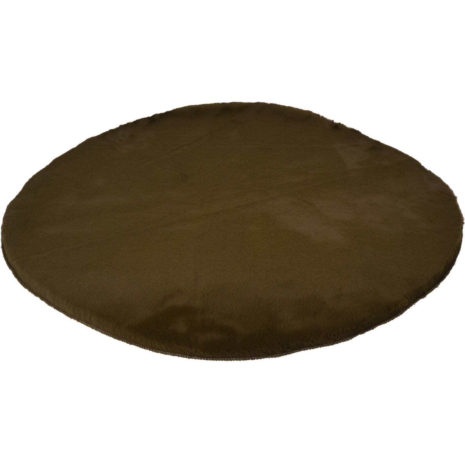 Home Styling Collection Kulatý koberec do obývacího pokoje, umělá kožešina, Ø 80 cm zelená