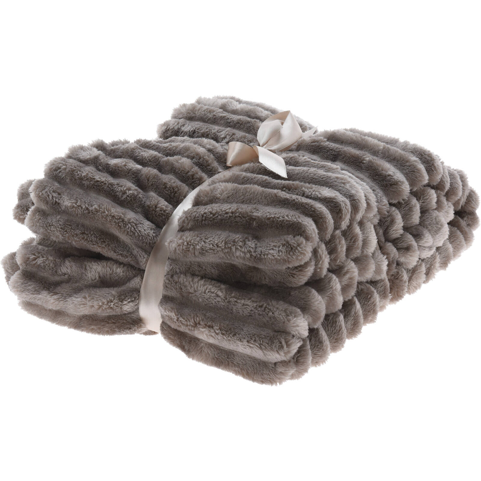 Home Styling Collection Deka RIB z žakarové flanely, 130 x 150 cm šedá