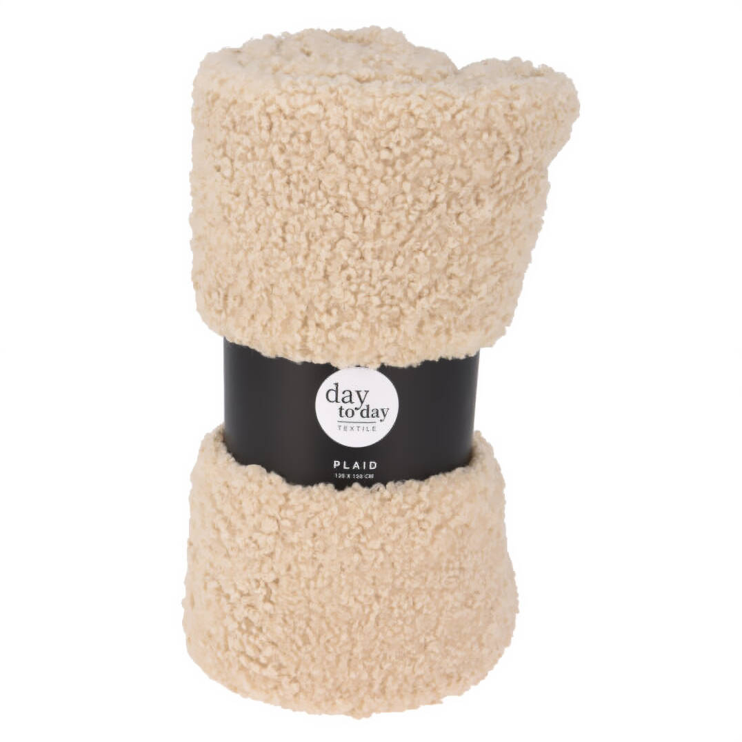 Home Styling Collection Tlustá deka boucle TEDDY, 150 x 120 cm béžová