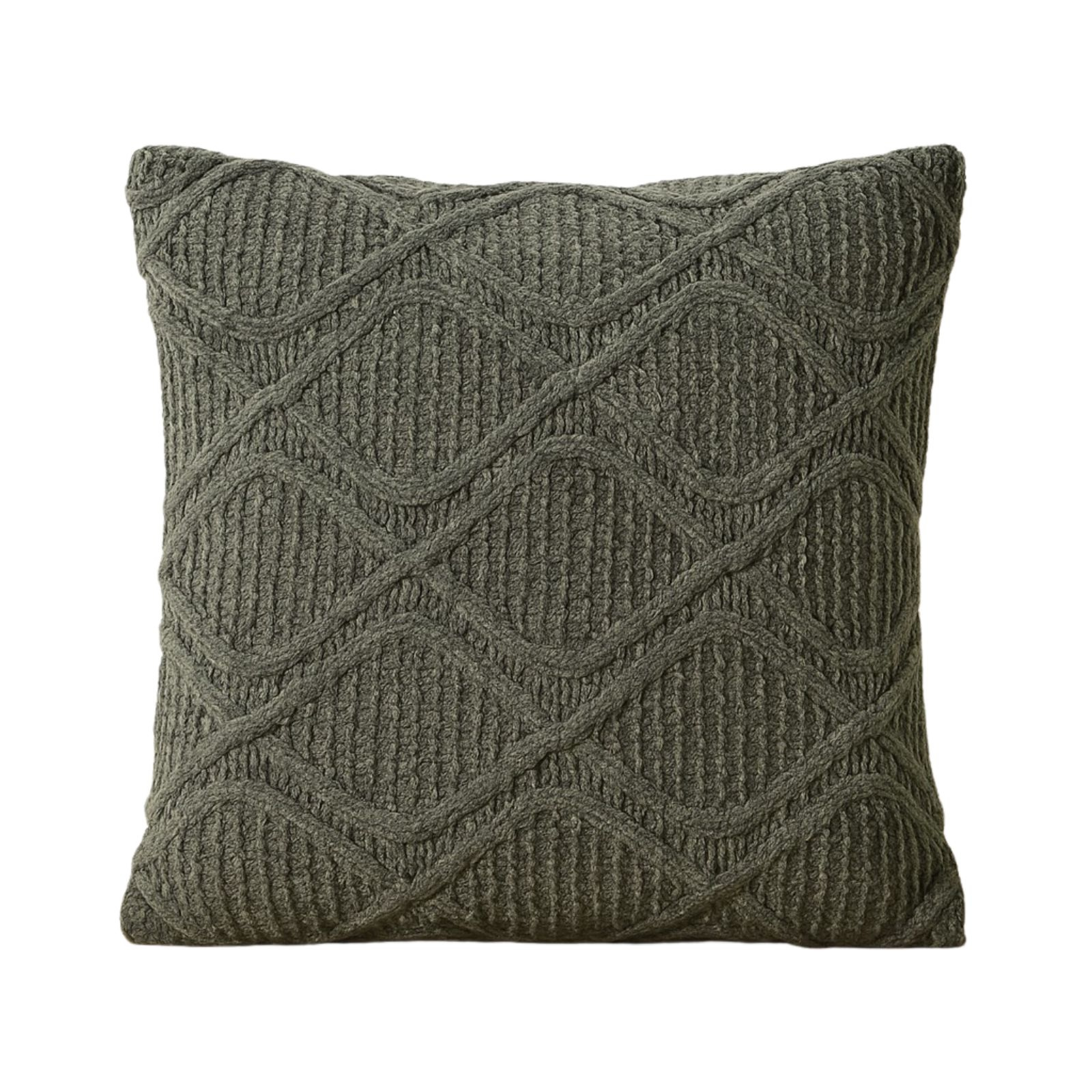 Home Styling Collection Dekorační polštář CHENILLE, 45 x 45 cm šedá