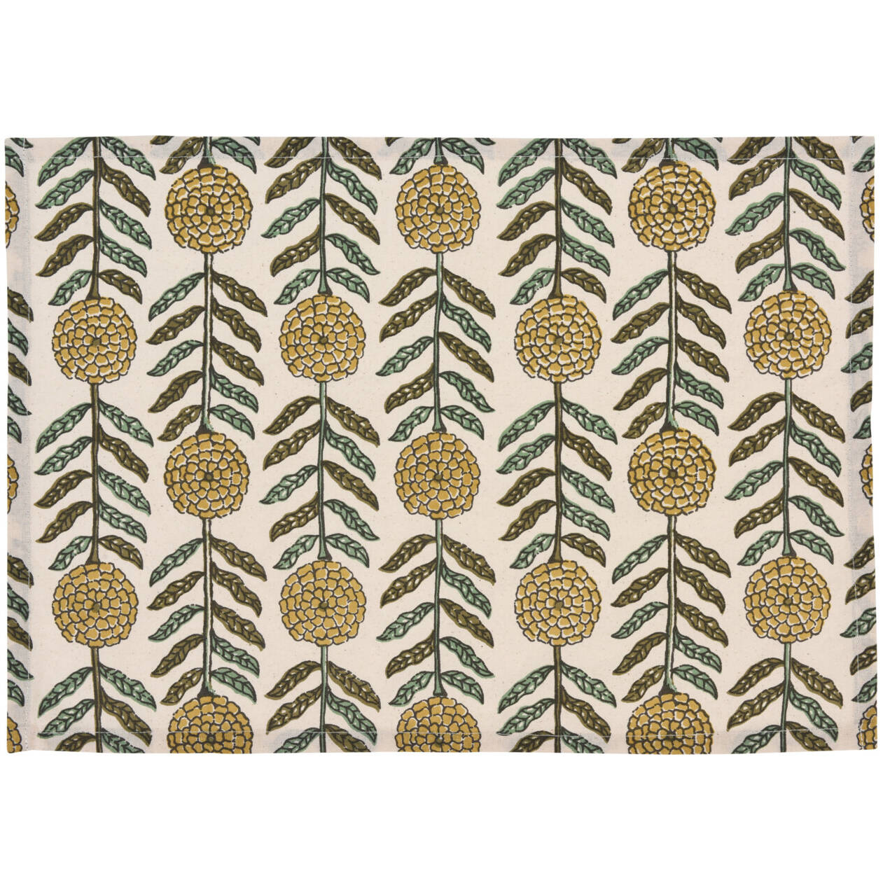 Home Styling Collection Bavlněná podložka pod talíř, květinový vzor, 45 x 30 cm vícebarevná