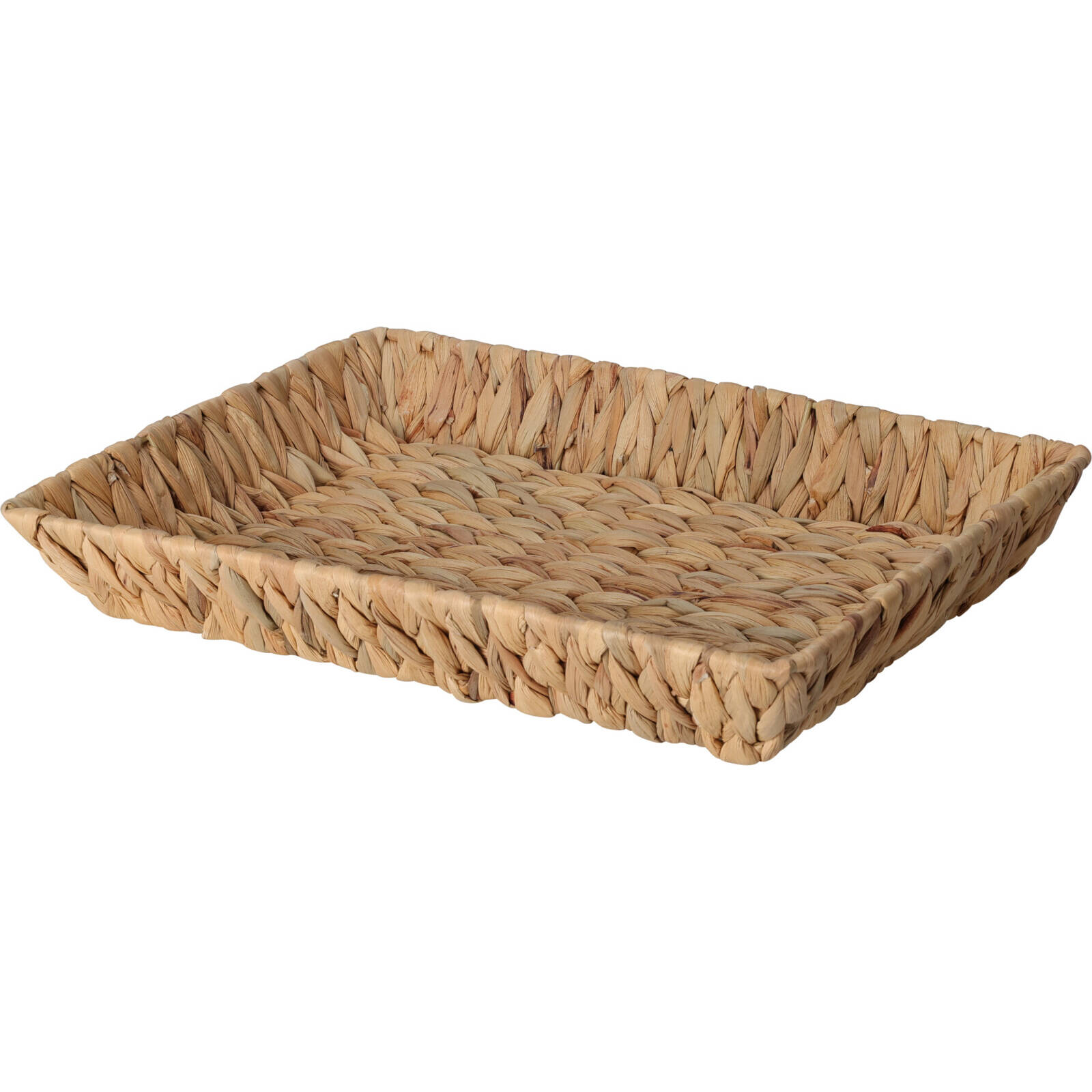 Home Styling Collection Obdélníkový košík z vodního hyacintu hnědá