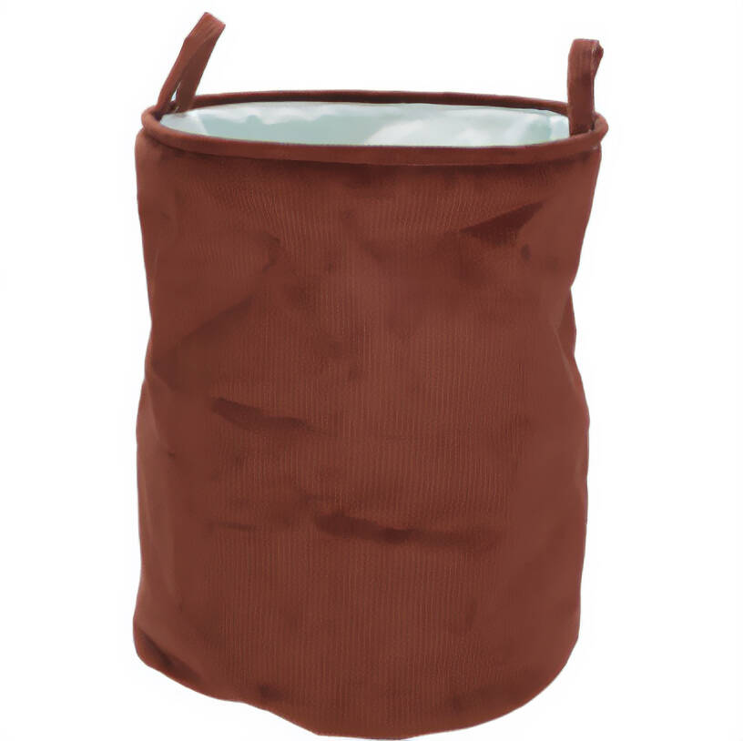 Home Styling Collection Úložný textilní koš na hračky, Ø 38 x 50 cm hnědá