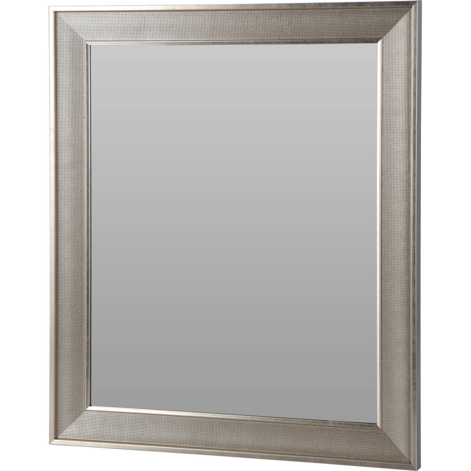 Home Styling Collection Nástěnné zrcadlo v kovovém rámu, 49,5 x 2,2 x 59,5 cm stříbrná