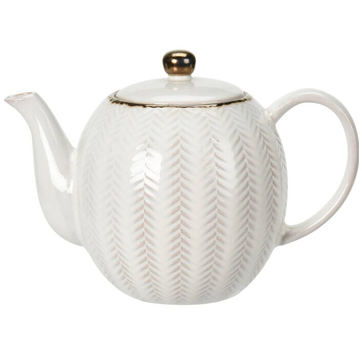 Siaki Čajová konvice z kameniny, 1,1 l béžová