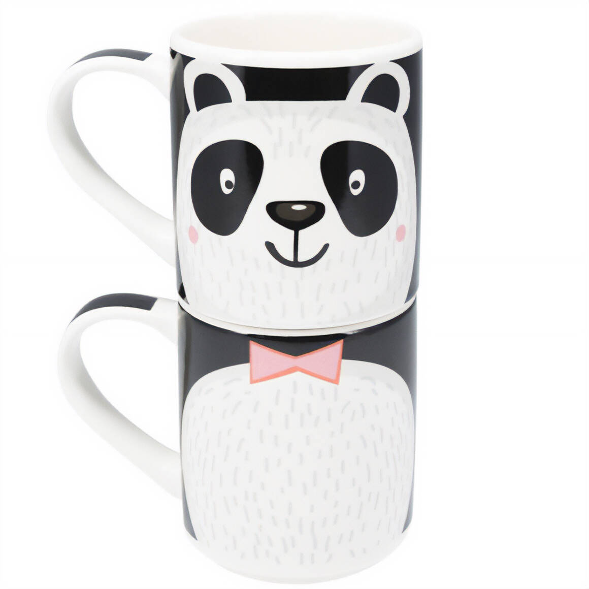 Siaki Dárková sada: 2 porcelánové hrnky pro děti, 2 x 265 ml vícebarevná