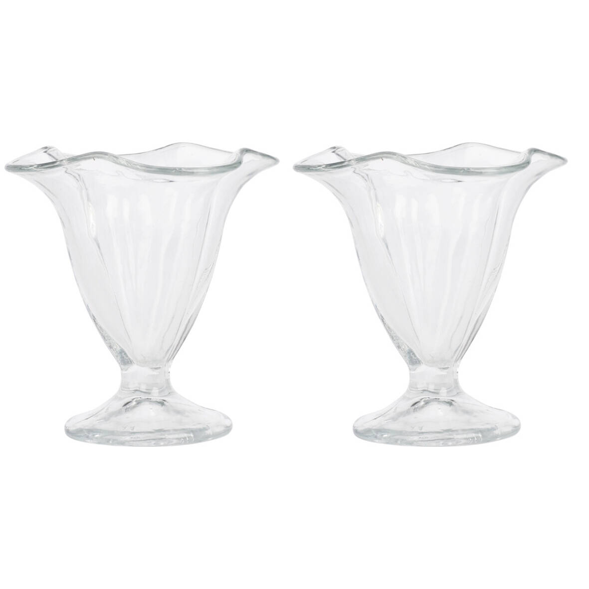 Home Styling Collection Dezertní zmrzlinový pohár COUPLE, 2 x 150 ml transparentní