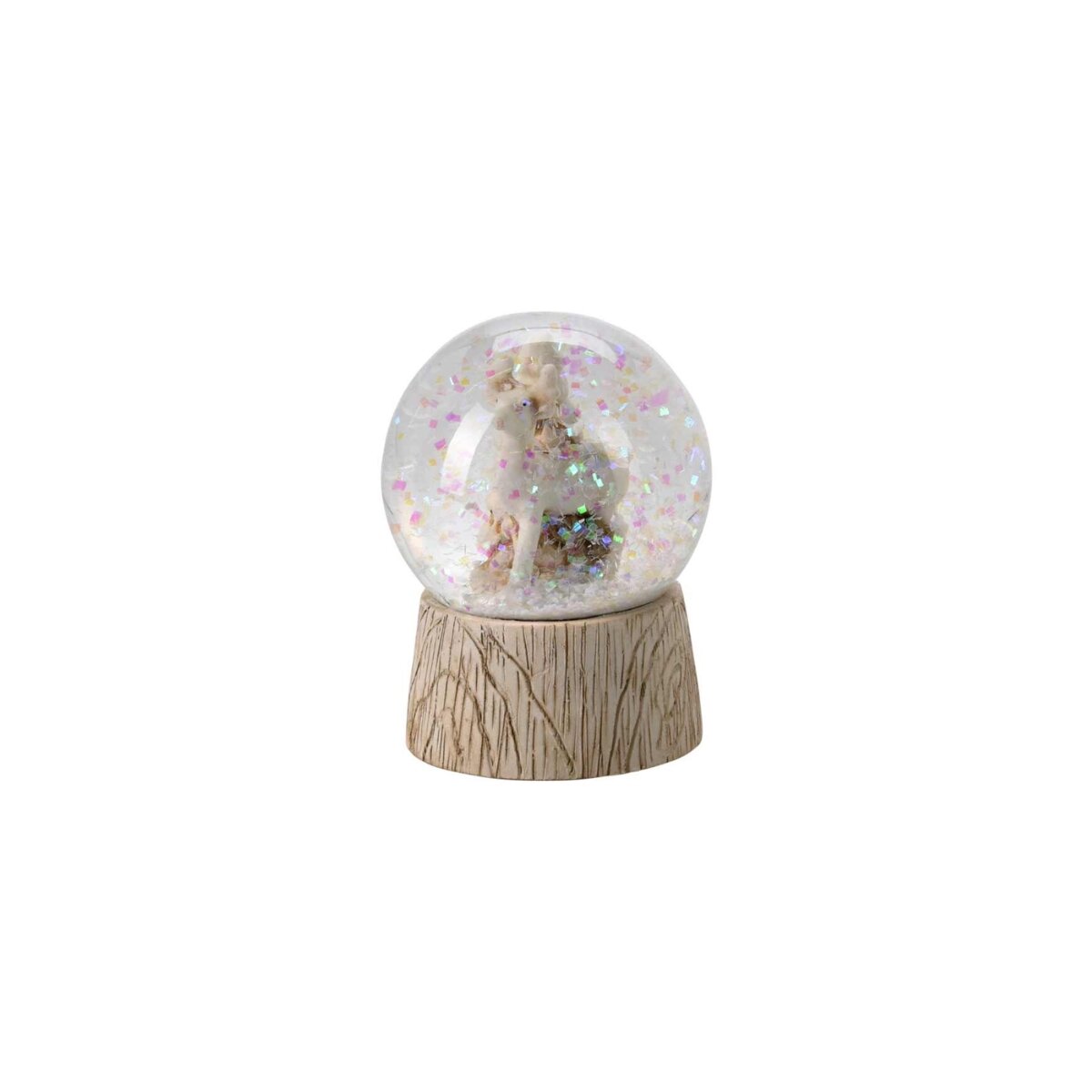 Home Styling Collection Sněhová koule se zvířátkem, Ø 4,5 cm béžová