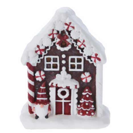 Home Styling Collection Figurka Perníkový domek, 10 x 6 x 8 cm vícebarevná