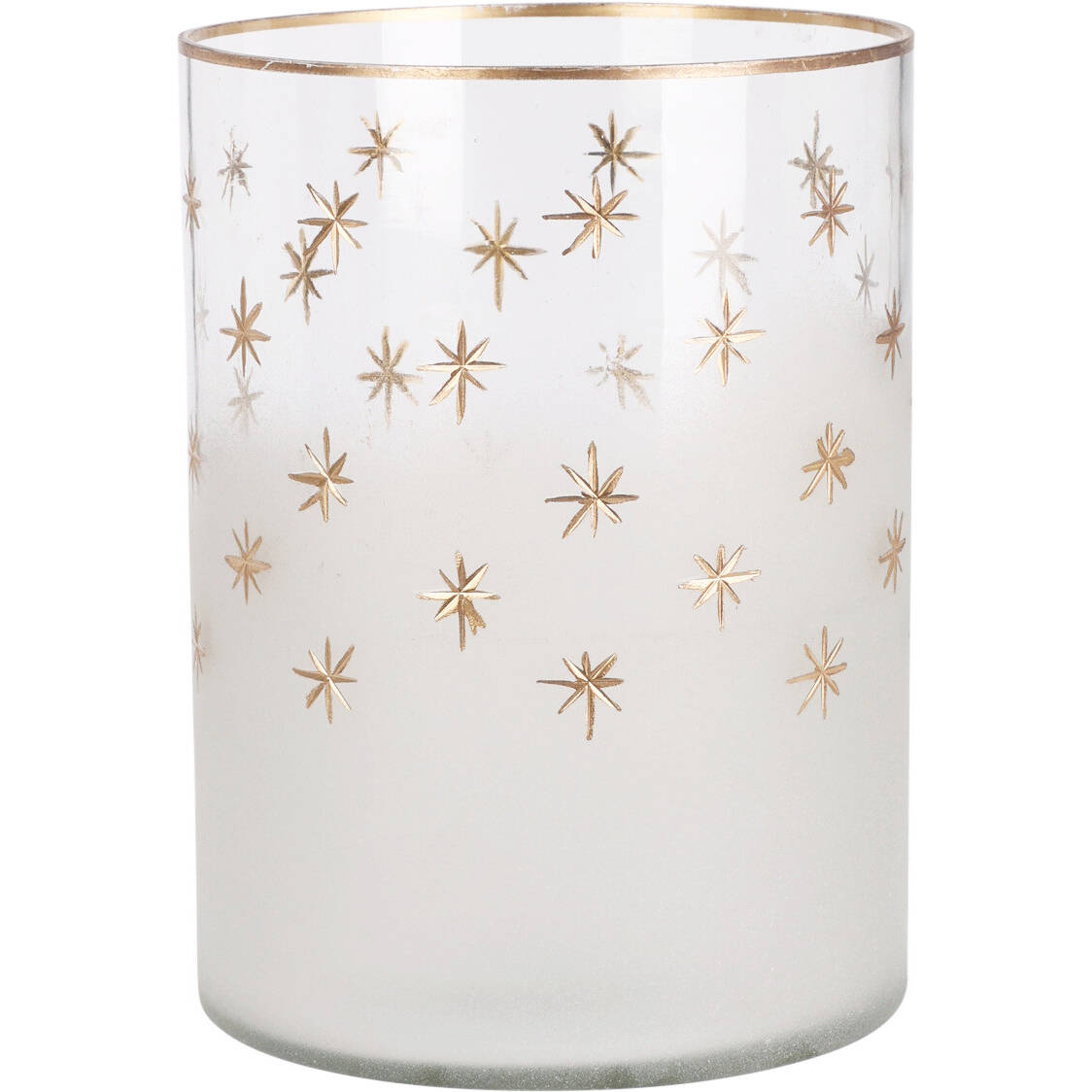 Home Styling Collection Svícen na čajovou svíčku ve tvaru skleničky, Ø 10 cm bílý