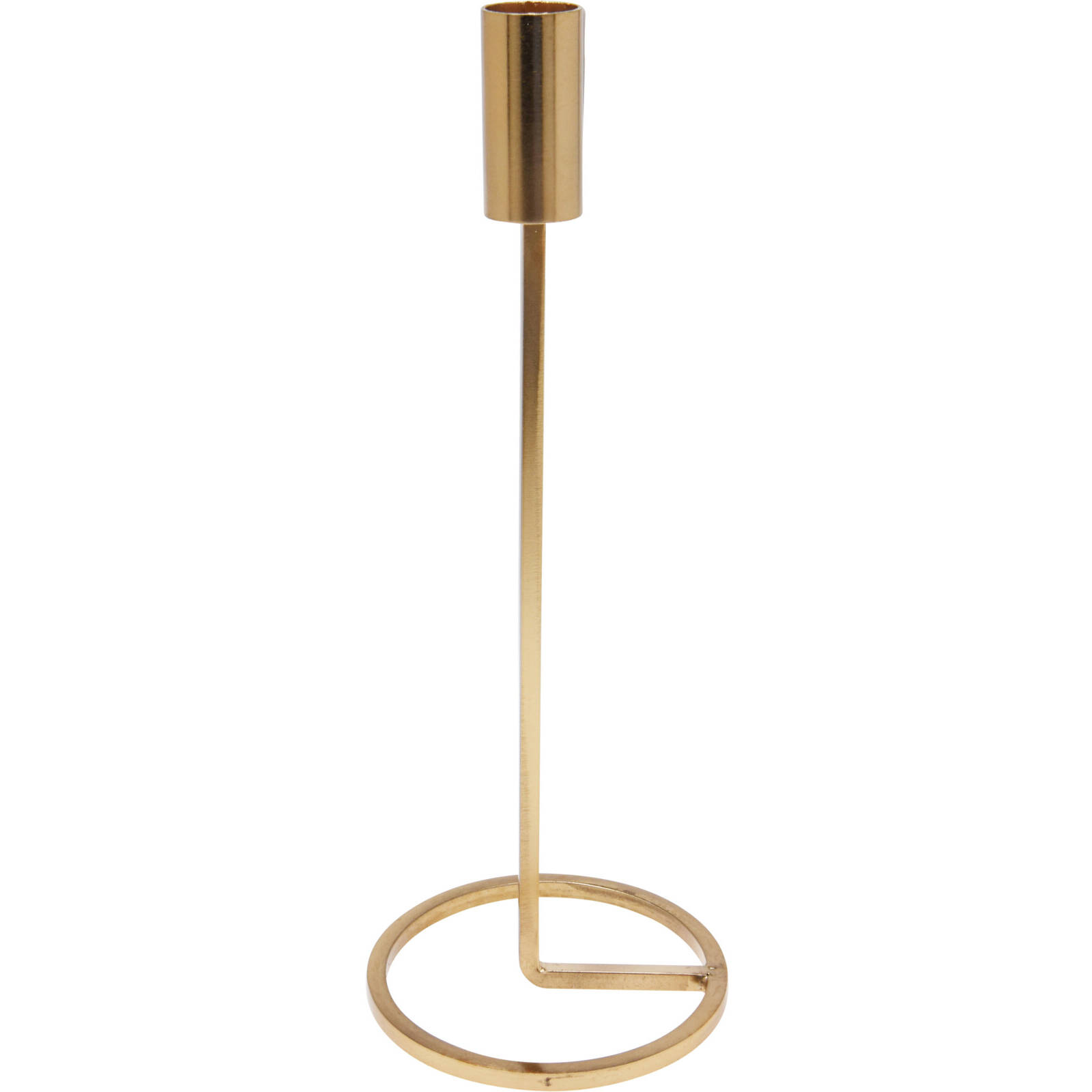 Home Styling Collection Minimalistický svícen na jednu svíčku, 25 cm zlatá