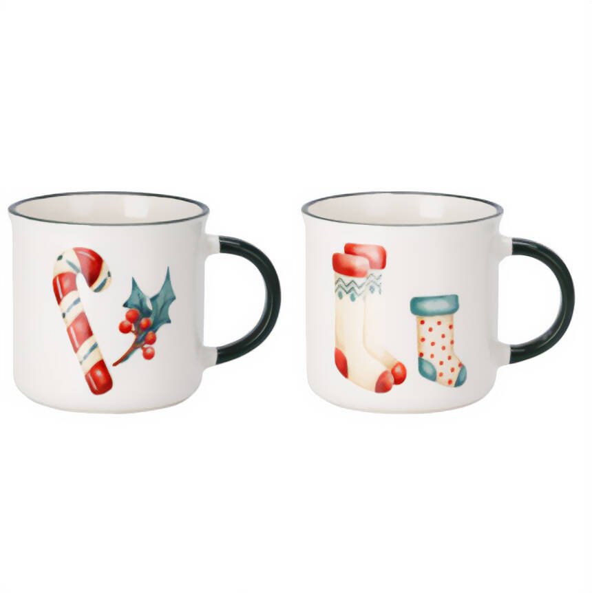 Siaki Sada porcelánových hrnků 200 ml, 2 ks bílá