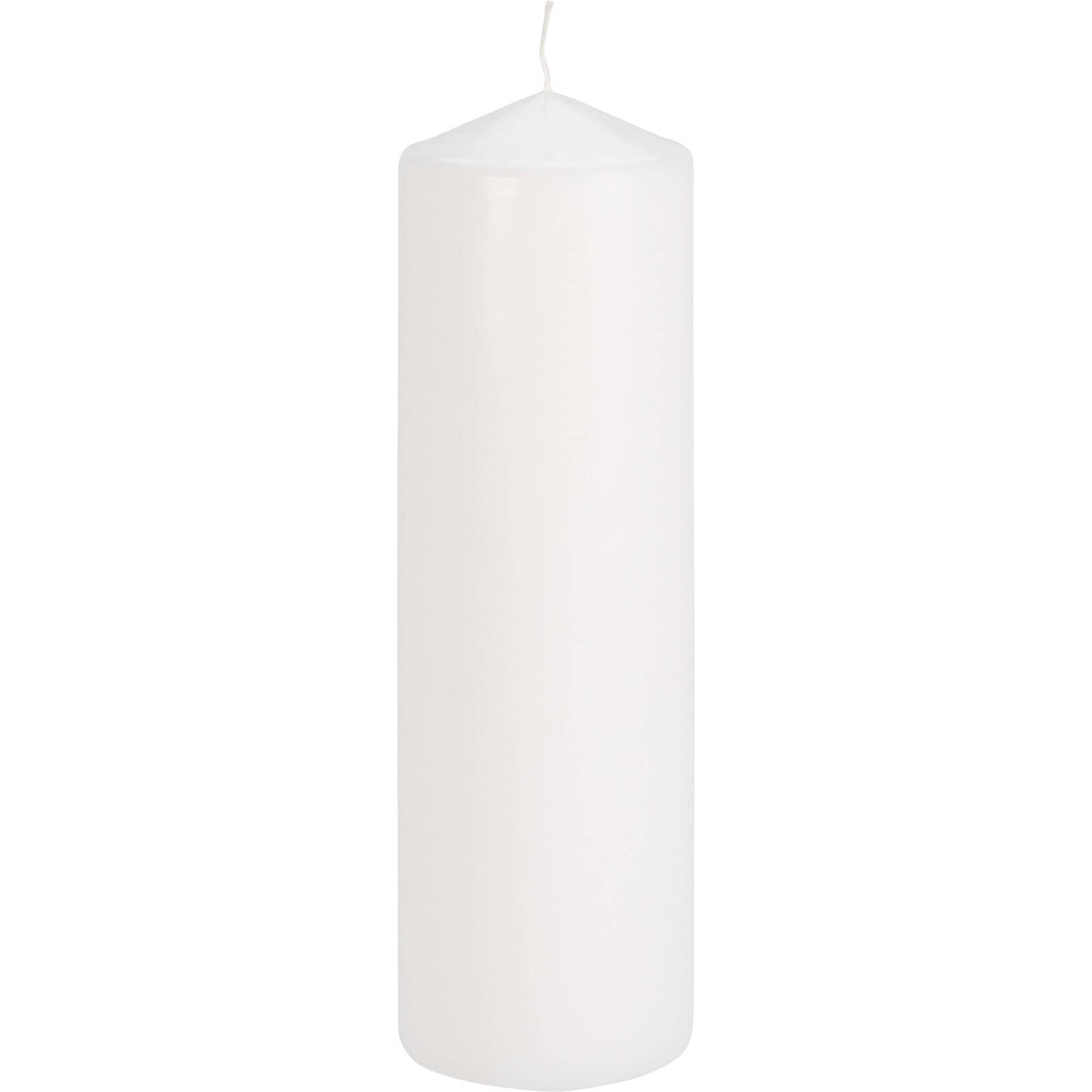 Home Styling Collection Svíčka z parafínu, Ø 8 x 25 cm, bílá bílá