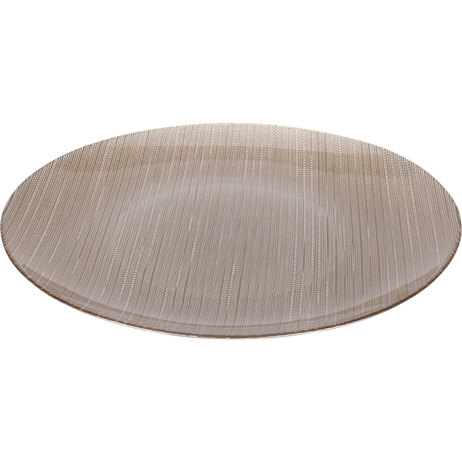 Home Styling Collection Skleněný plochý talíř KARNEOL, Ø 32 cm zlatá