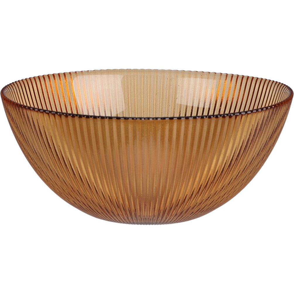 Home Styling Collection Miska AMBER s pruhovaným vzorem, Ø 15 cm oranžová