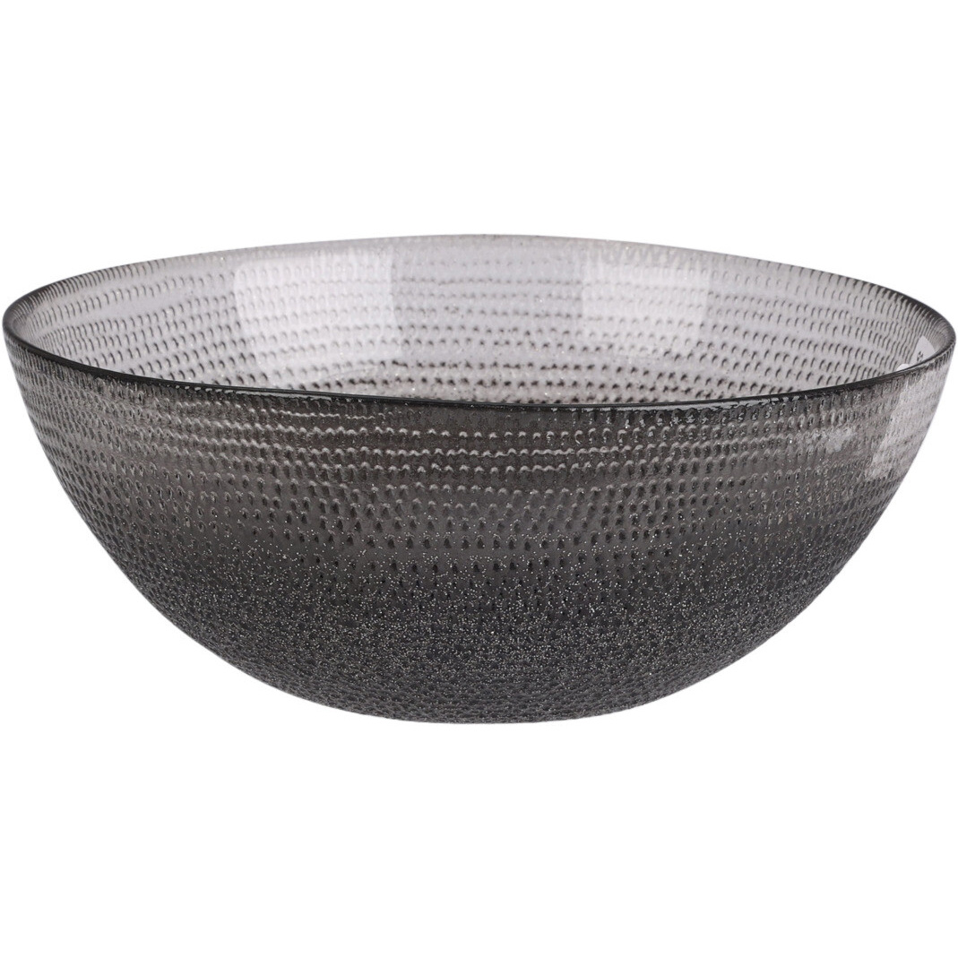 Home Styling Collection Skleněná miska LAKRIS, Ø 15 cm antracitová