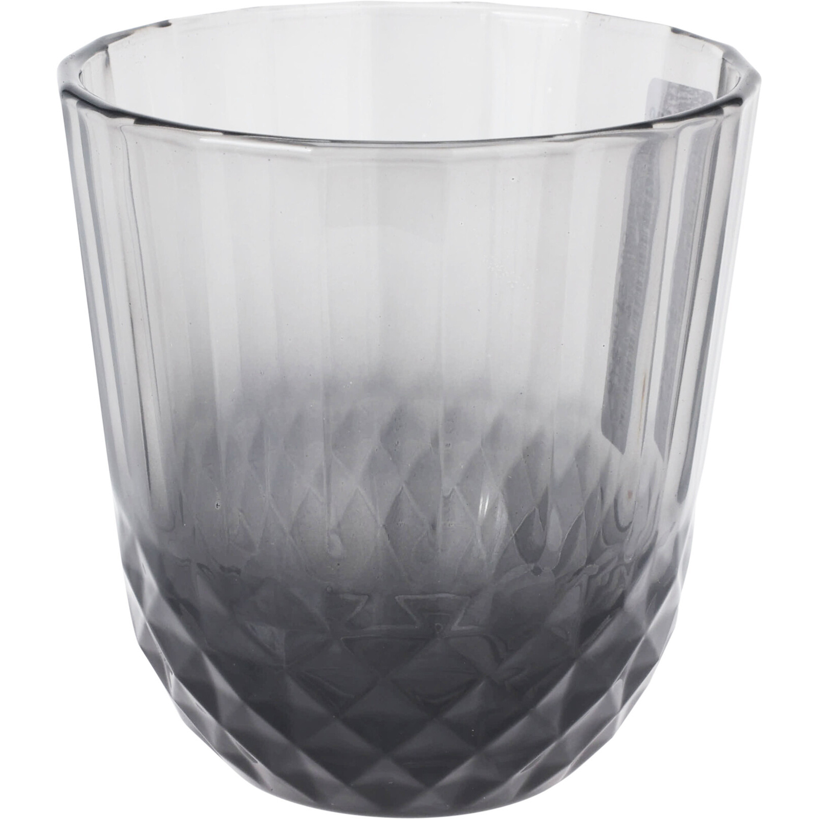 EH Excellent Houseware Sklenice z šedého skla, 345 ml antracitová