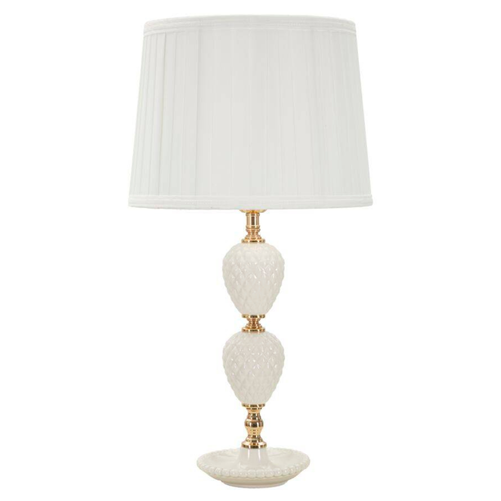 Mauro Ferretti Stolní lampa z dekorační konstrukcí TORRE, 57 cm bílá