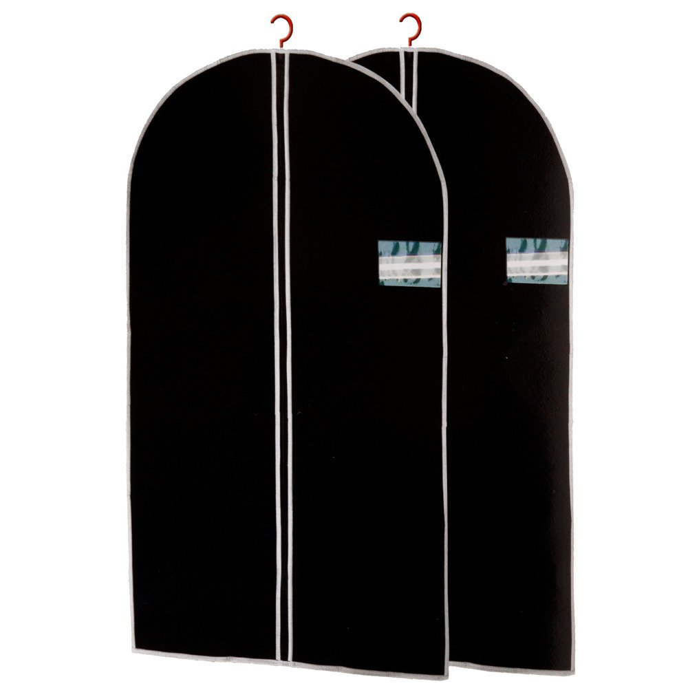 Storagesolutions Černý obal na oblečení, 2 kusy, 150x60 cm 529000620 černá