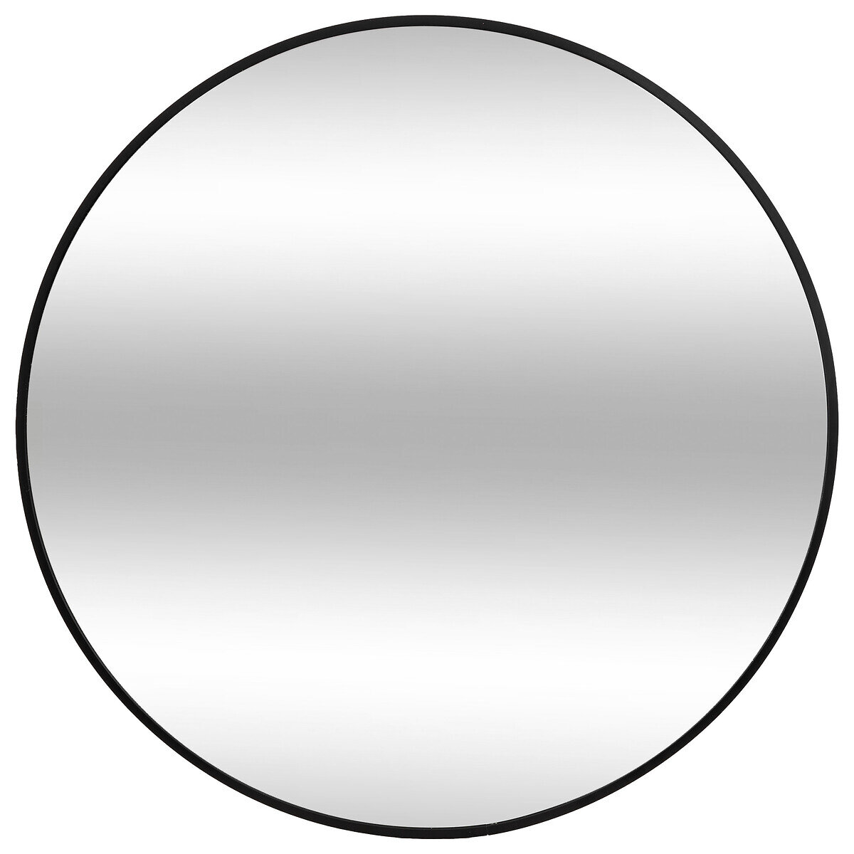 Atmosphera Kulaté zrcadlo v kovovém rámu OW, Ø 70 cm černá